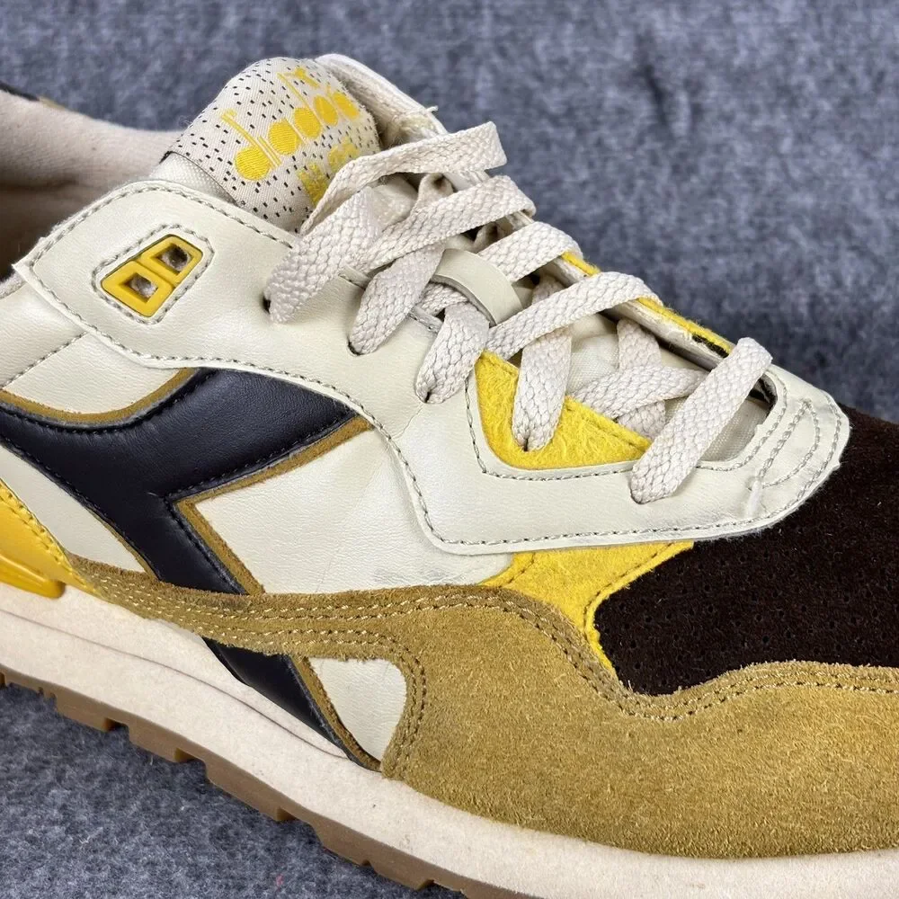 Diadora N.92 Heritage Sneakers Men’s US 9.5 EU 43 Yellow Brown Suede Leather